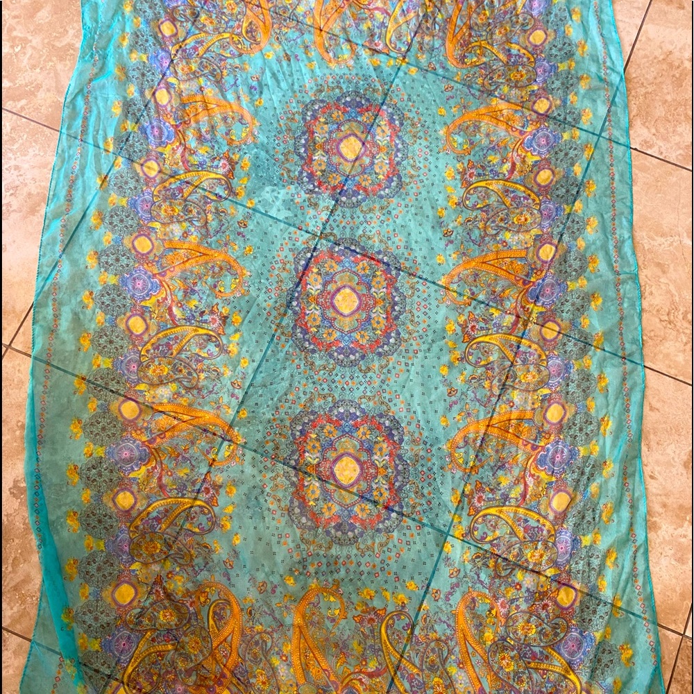 Long Wide Sheer Scarf